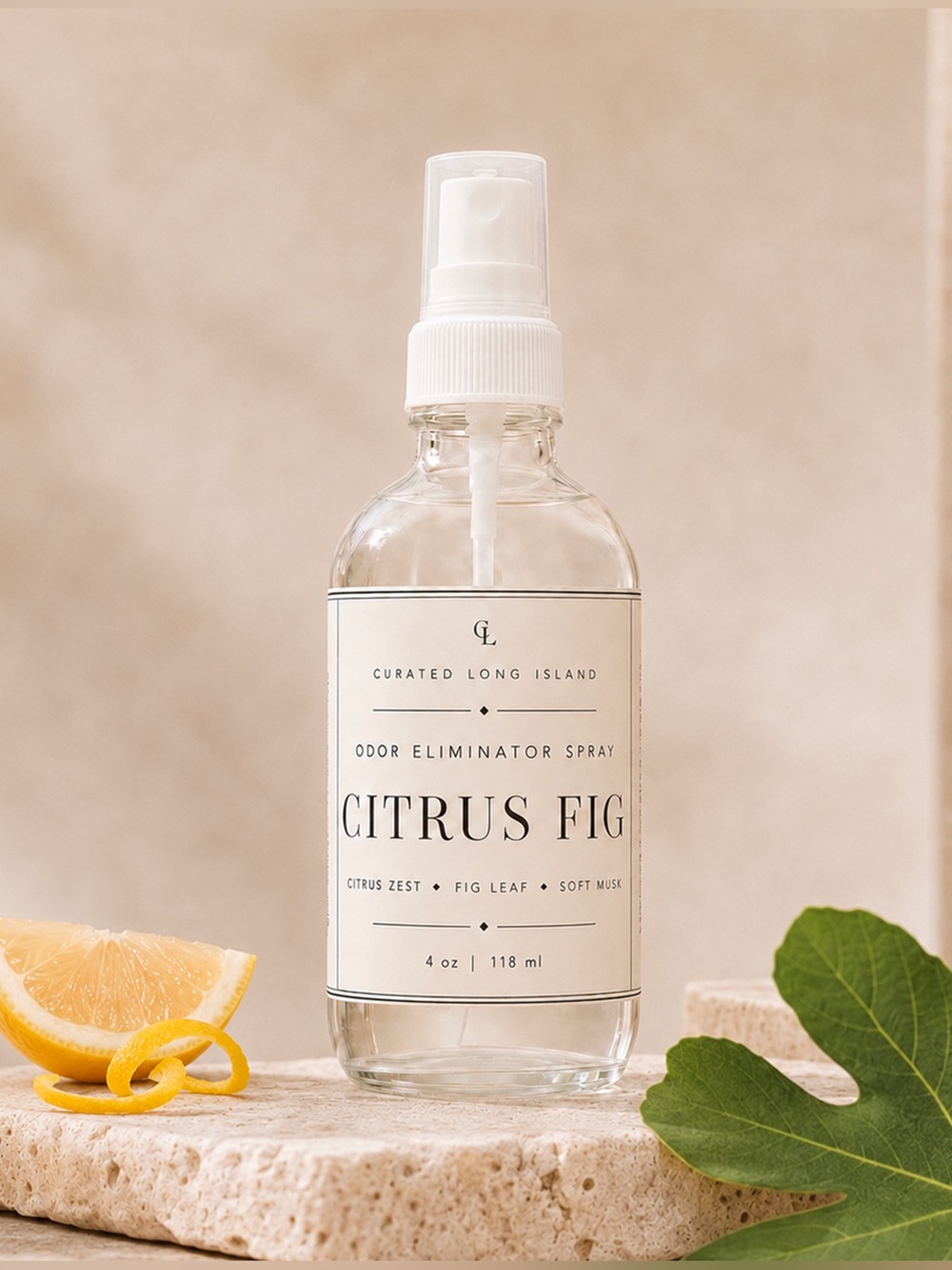 Citrus Fig Odor Eliminator Spray | Plant-Based Air Freshener | 4oz